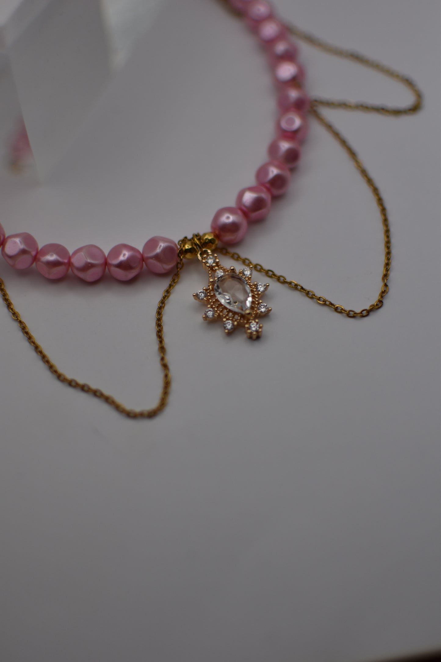 Pink Pearl Necklace