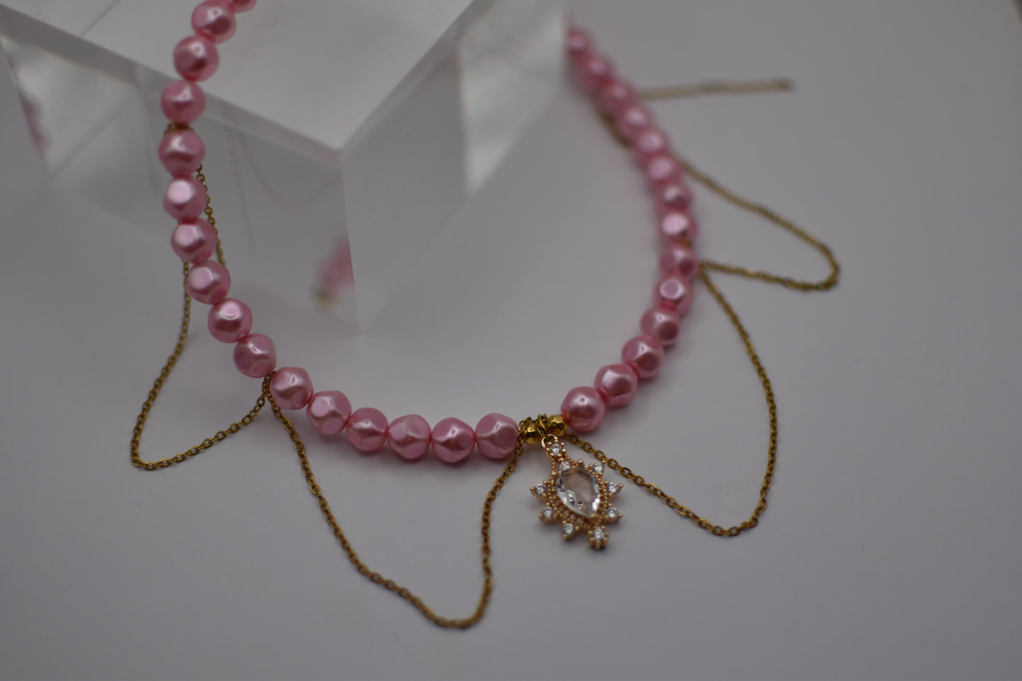 Pink Pearl Necklace