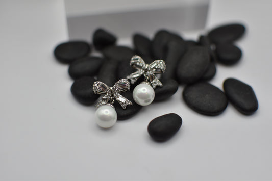Silver knot Earrings