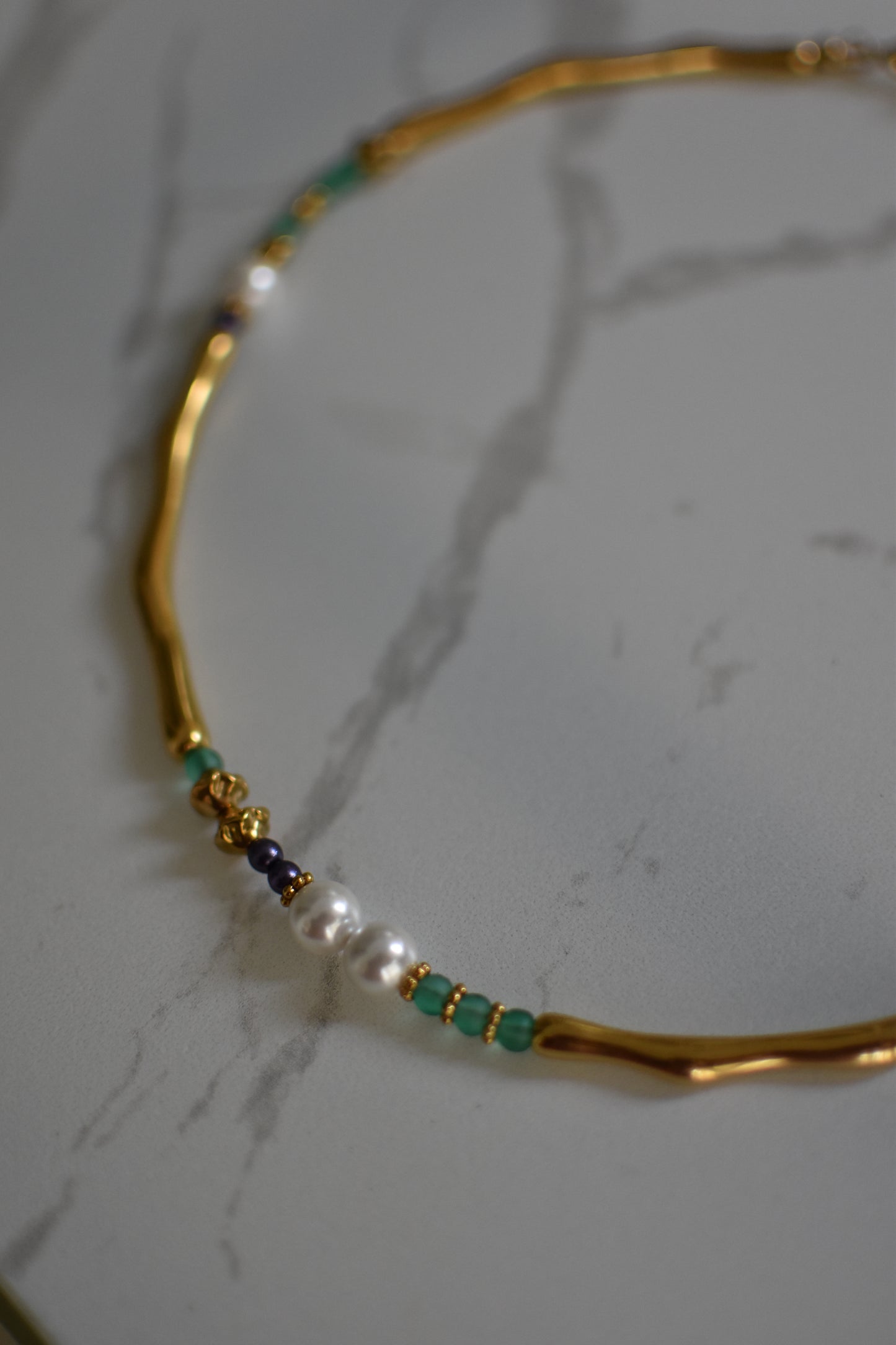 Golden Wave Necklace