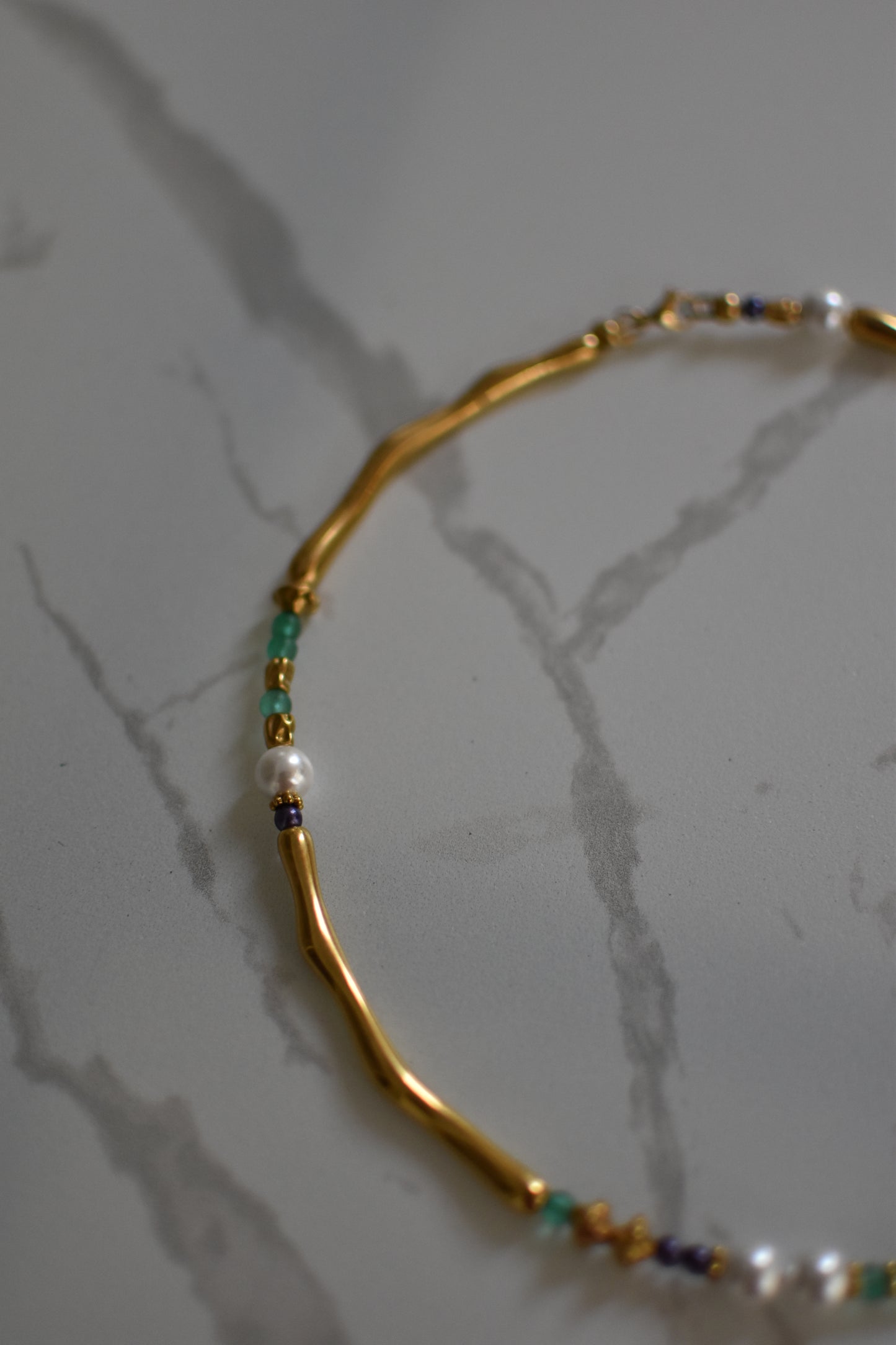 Golden Wave Necklace