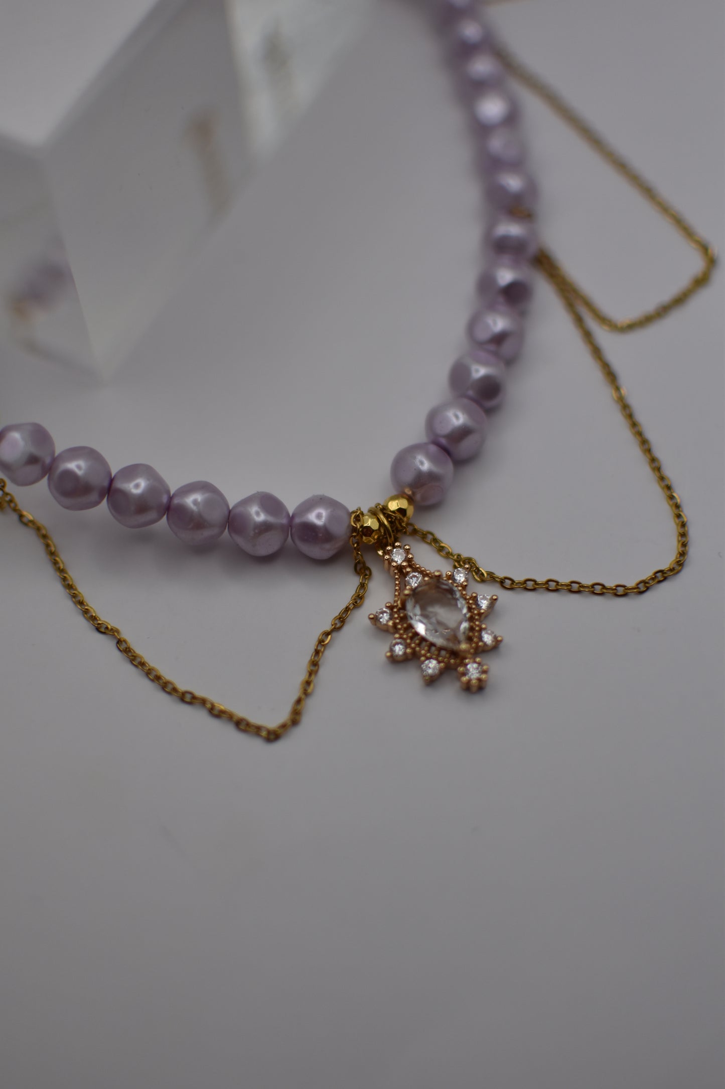 Purple Pearl Necklace