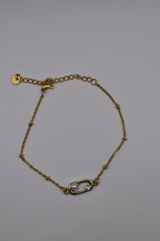 Gold Pin Bracelet