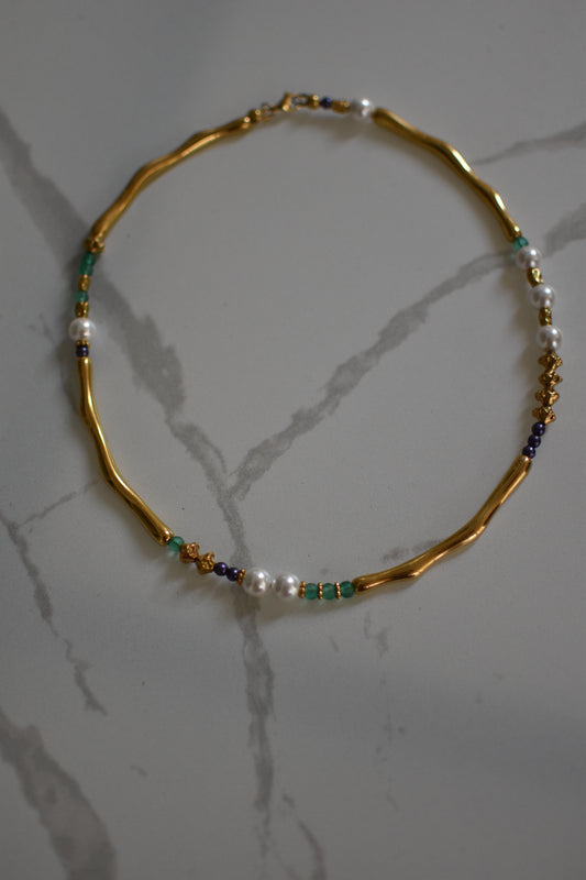 Golden Wave Necklace