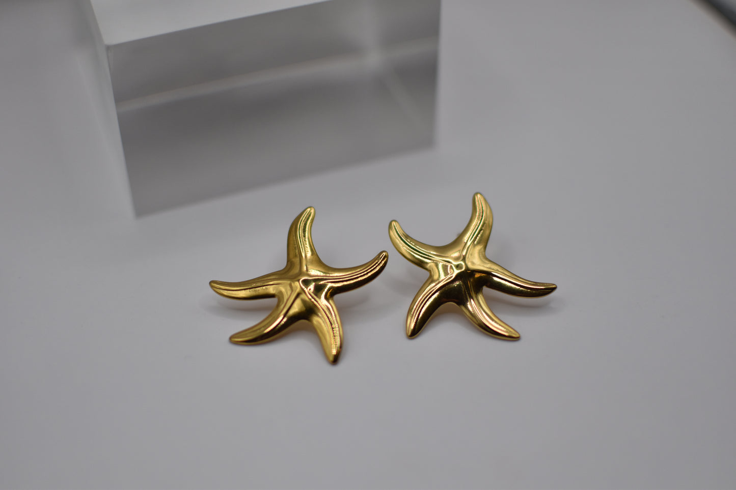 Gold Starfish Earrings