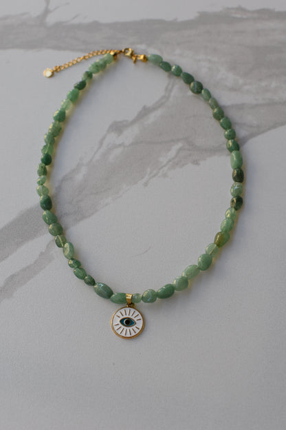 Green Shield Necklace