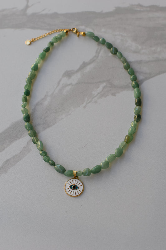 Green Shield Necklace