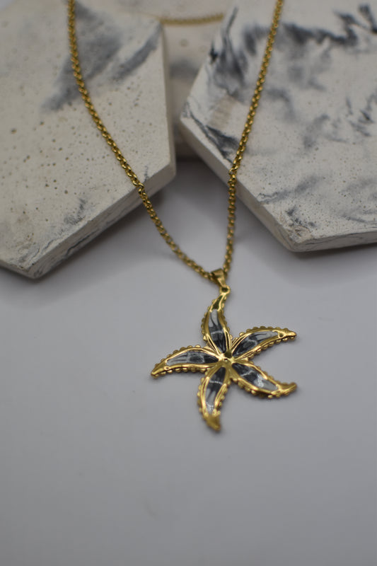 Black Blossom Necklace