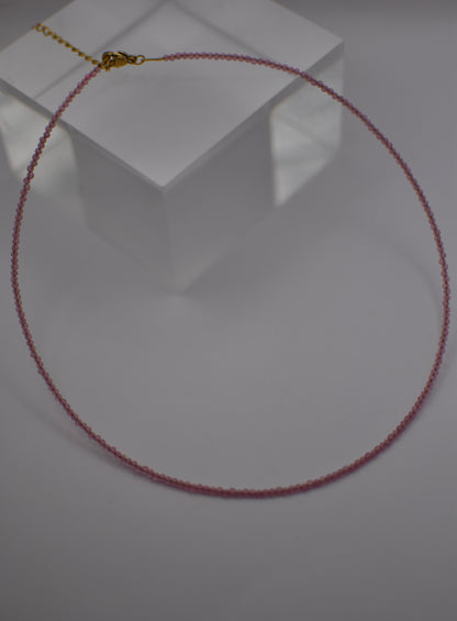 Pink Glass Necklace
