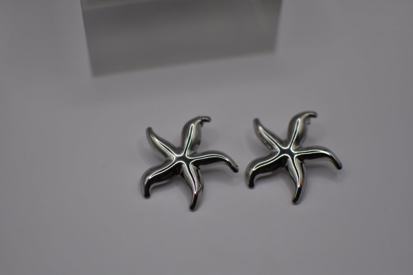 Silver Starfish Earrings