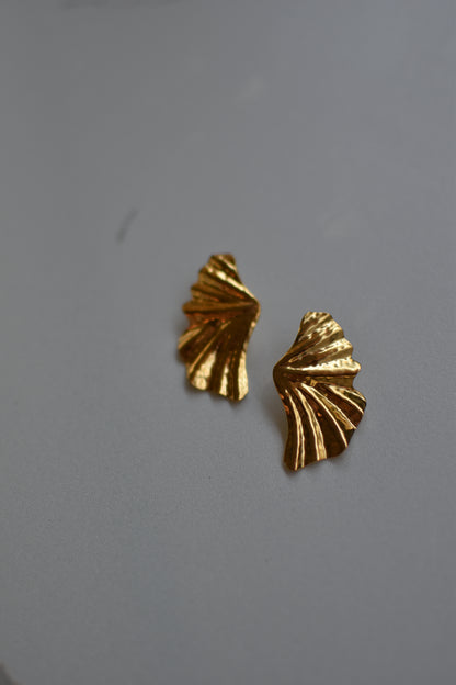 Fold Gold Earrings
