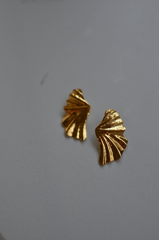 Fold Gold Earrings
