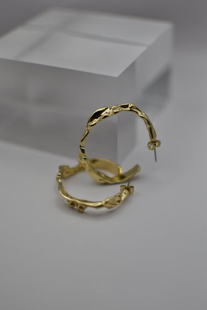 Iris Gold Earrings