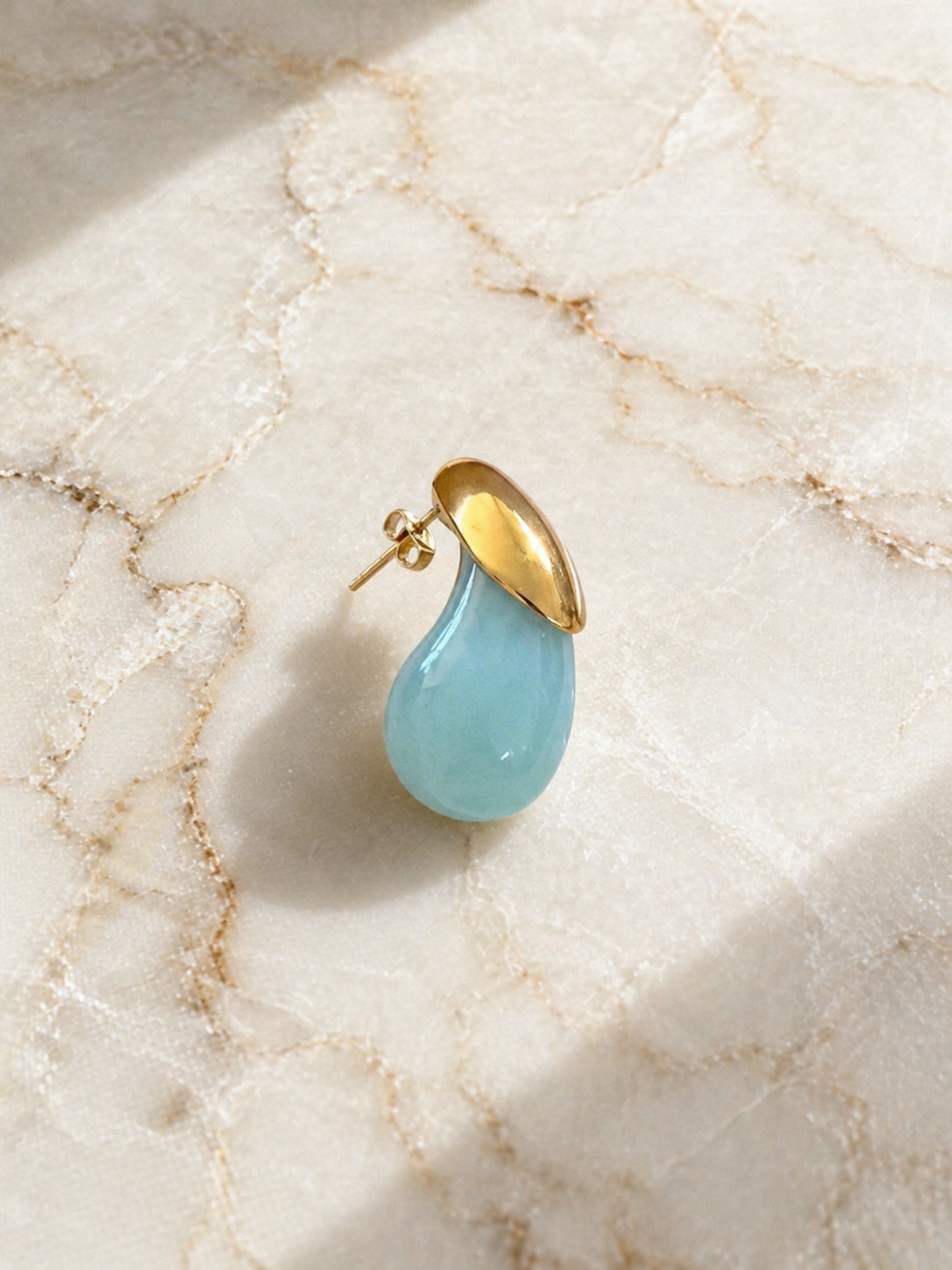 Aqua Drop Earrings