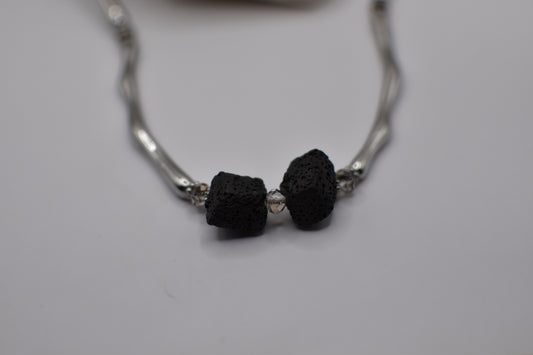 Volcanic Silver Necklace