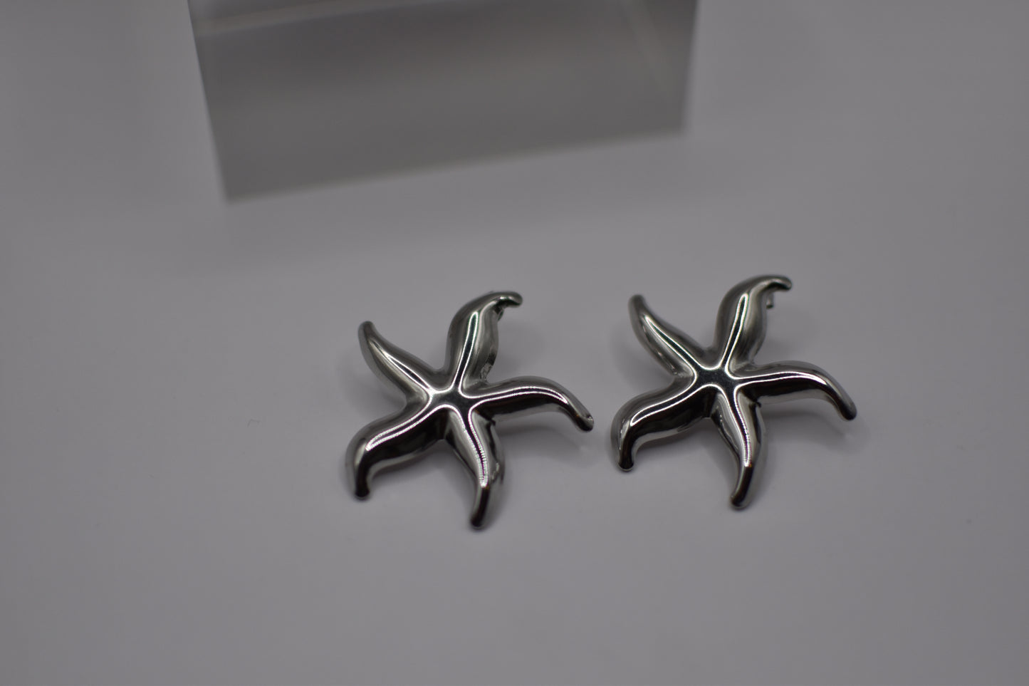 Silver Starfish Earrings