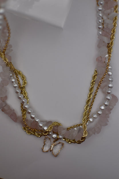 Triple Butterfly Necklace