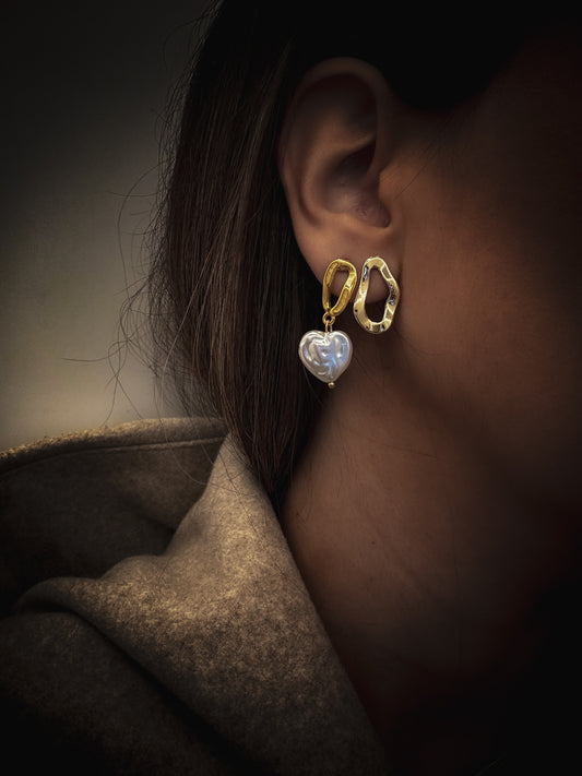 Wavy Gold Earrings