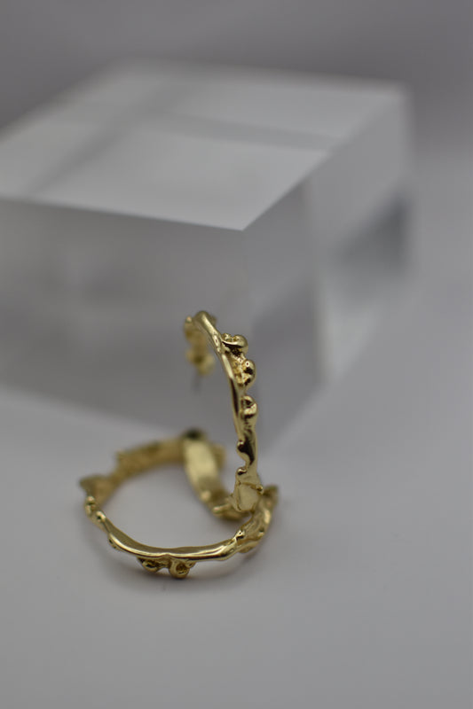 Iris Gold Earrings