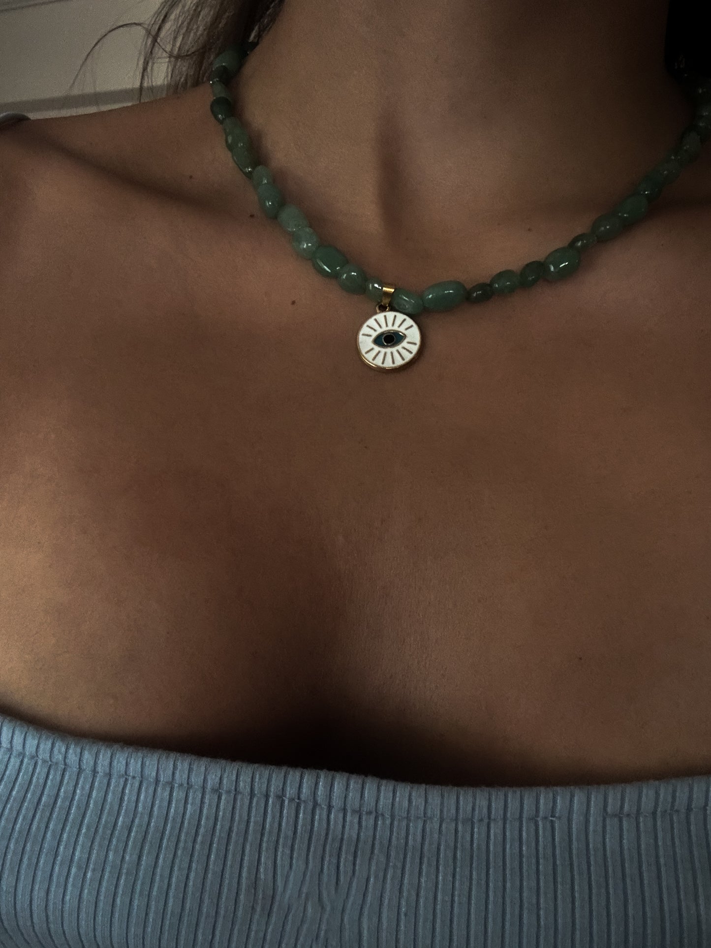 Green Shield Necklace