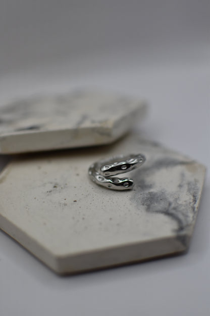 Silver Root Ring