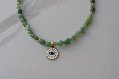 Green Shield Necklace