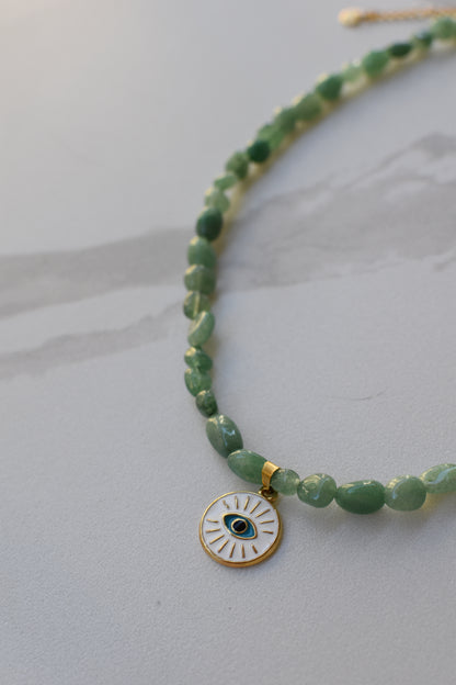 Green Shield Necklace