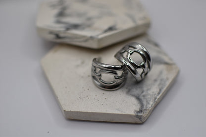 Loops Silver Earrings
