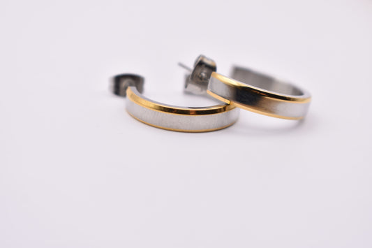 Gold-Silver Earrings