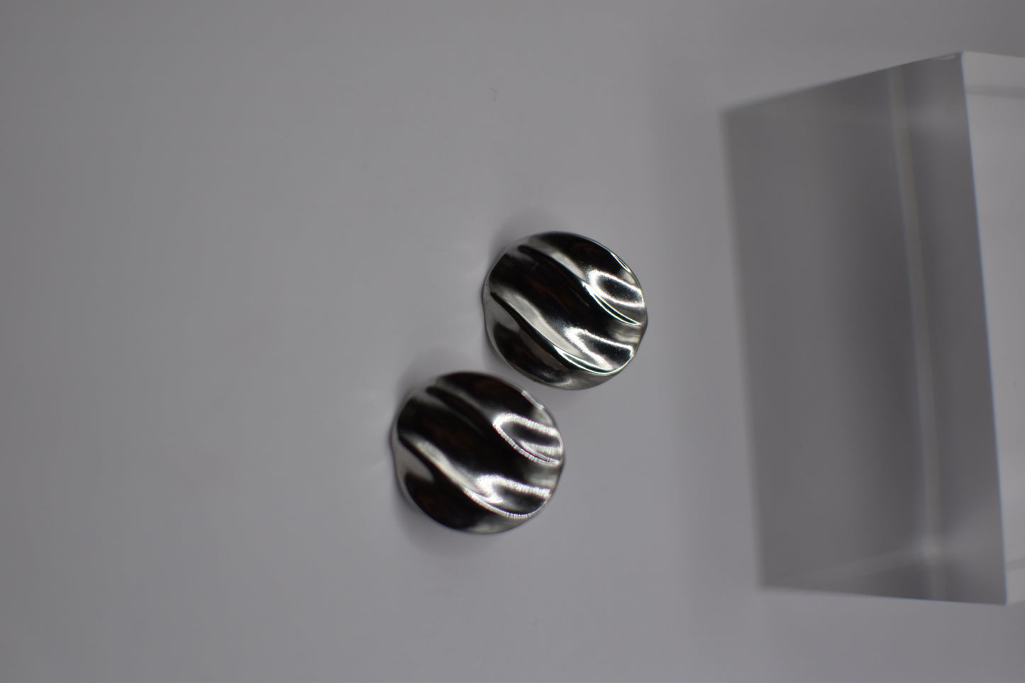 Silver Round Earrings