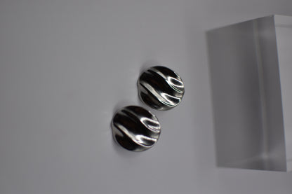 Silver Round Earrings
