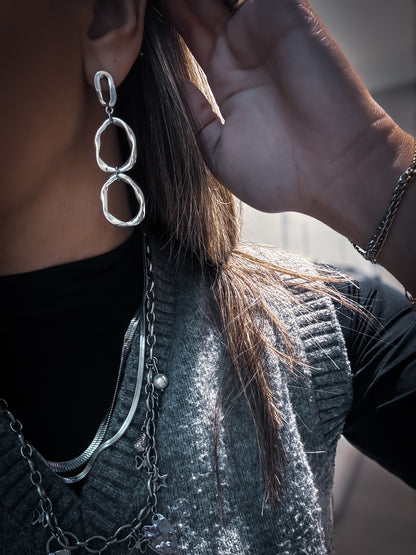 Silver Chain Earrings