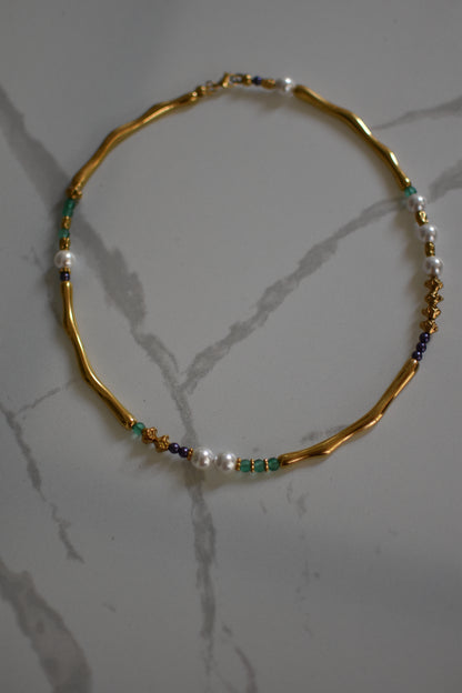 Golden Wave Necklace