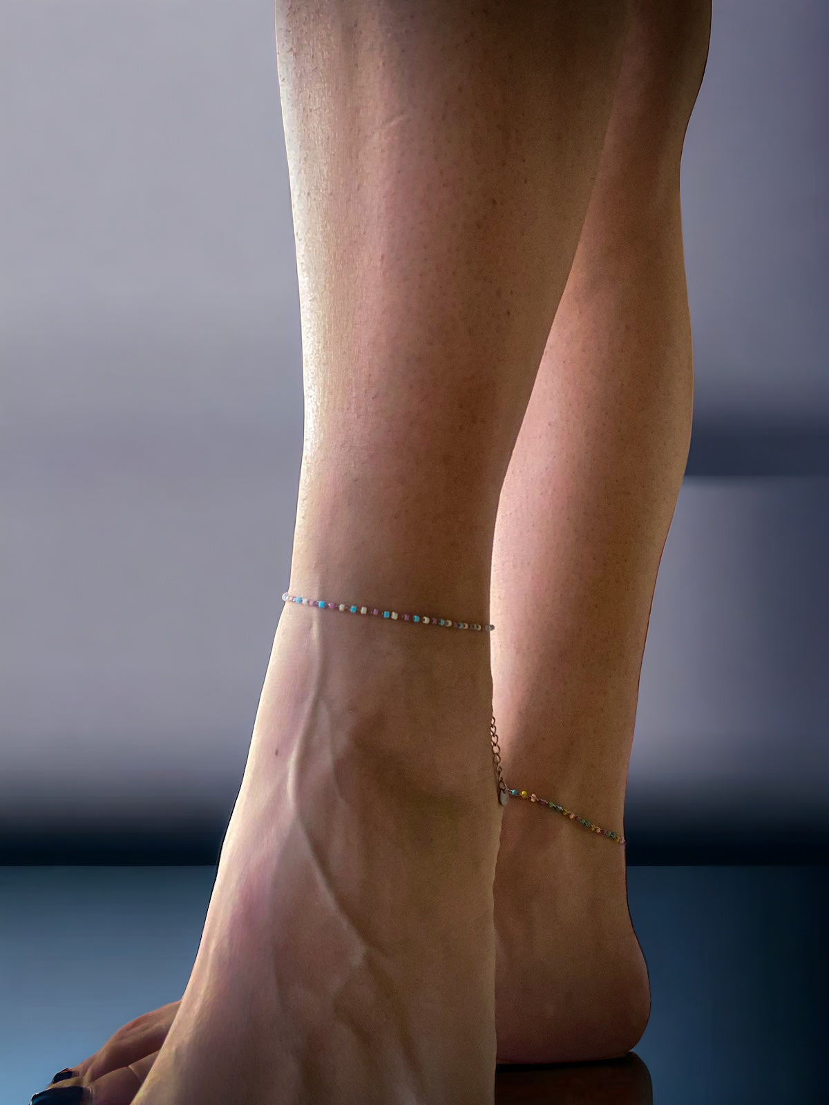 Rainbow Cubes Anklet