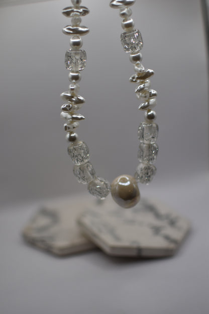 Crystal Pearl Necklace