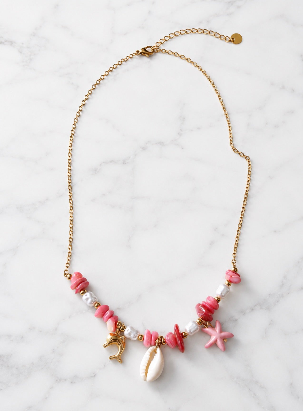 Coralia Pink Necklace