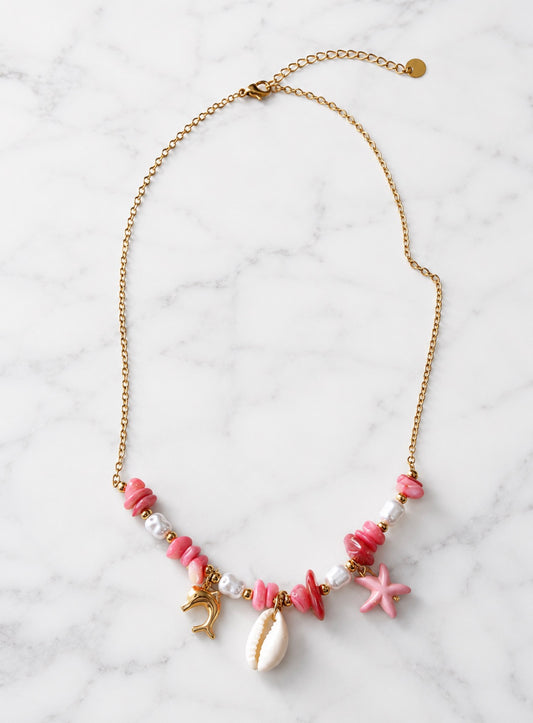 Coralia Pink Necklace