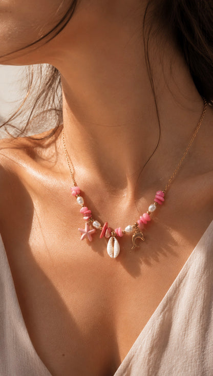 Coralia Pink Necklace