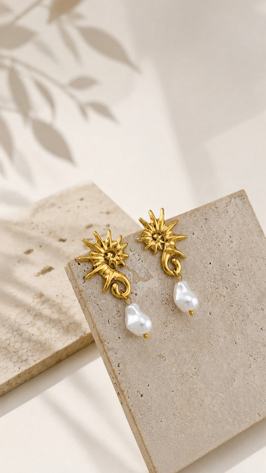 Solar Pearl Earrings