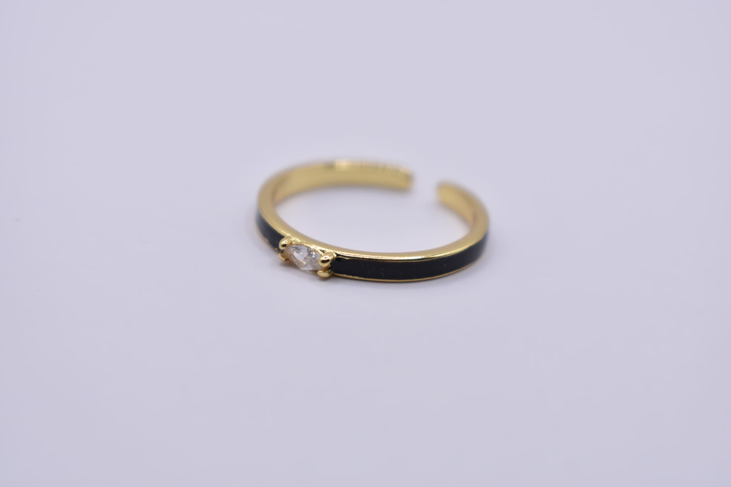 Gold Black Ring