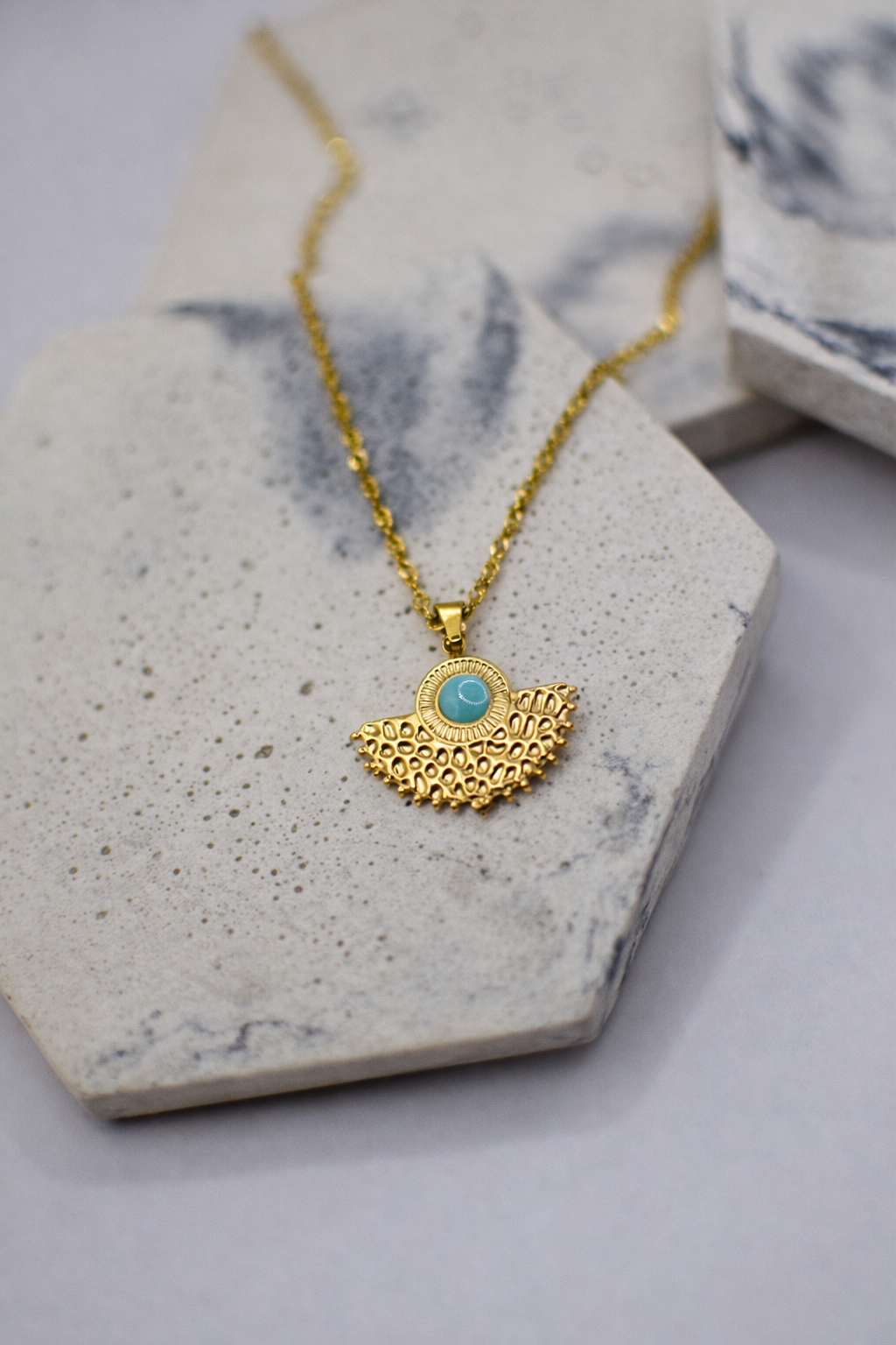 Turquoise Sun Necklace