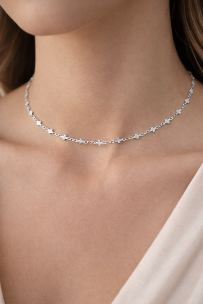 Celeste Cross Necklace
